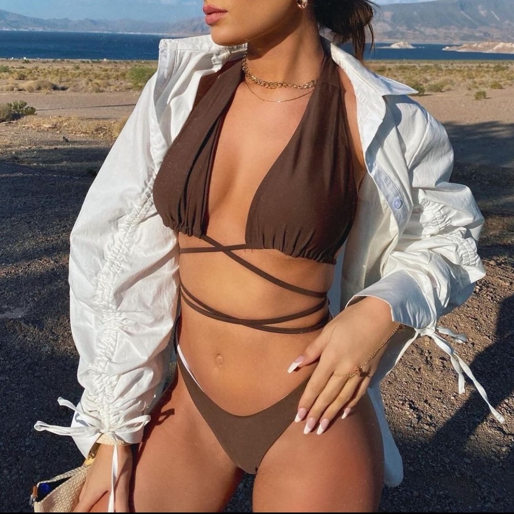Brown bikini